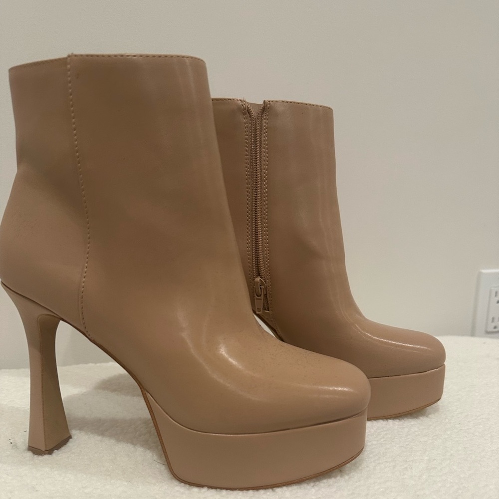 INC International Concepts Tan Heeled Boots